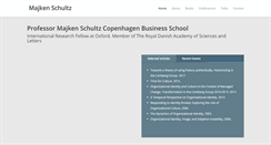 Desktop Screenshot of majkenschultz.com