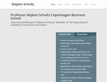 Tablet Screenshot of majkenschultz.com